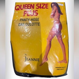 Fashion Queen size by Jeannie chocolate brown  Taupe pantyhose XX